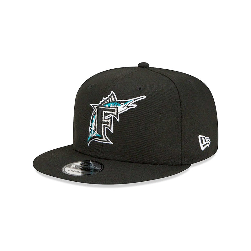 [60188165] Arizona Marlins 97 WS Patch Up Black Men's Snapback