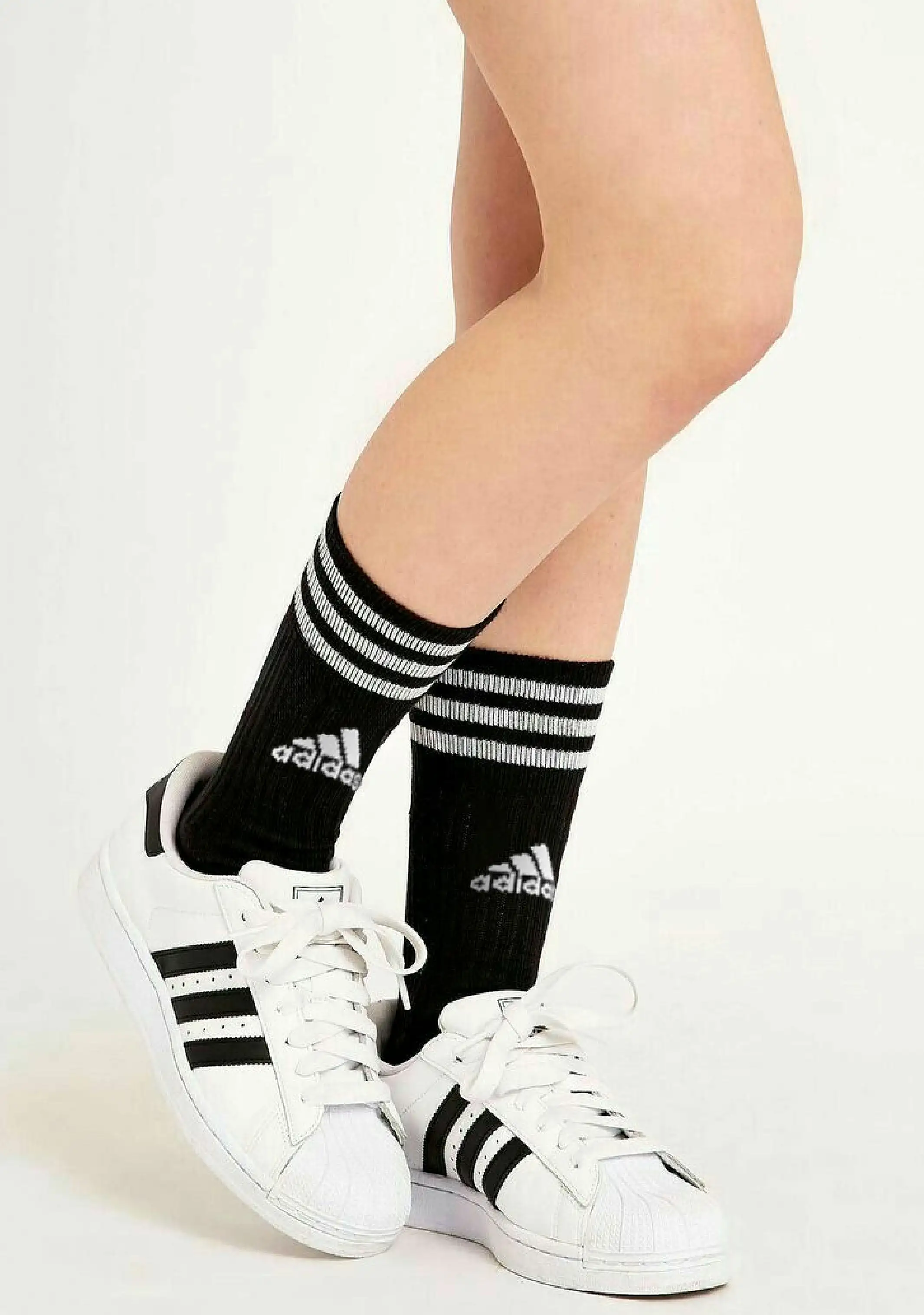 Adidas 3-Stripes Cushioned Crew Socks 3 Pairs <br> IC1321