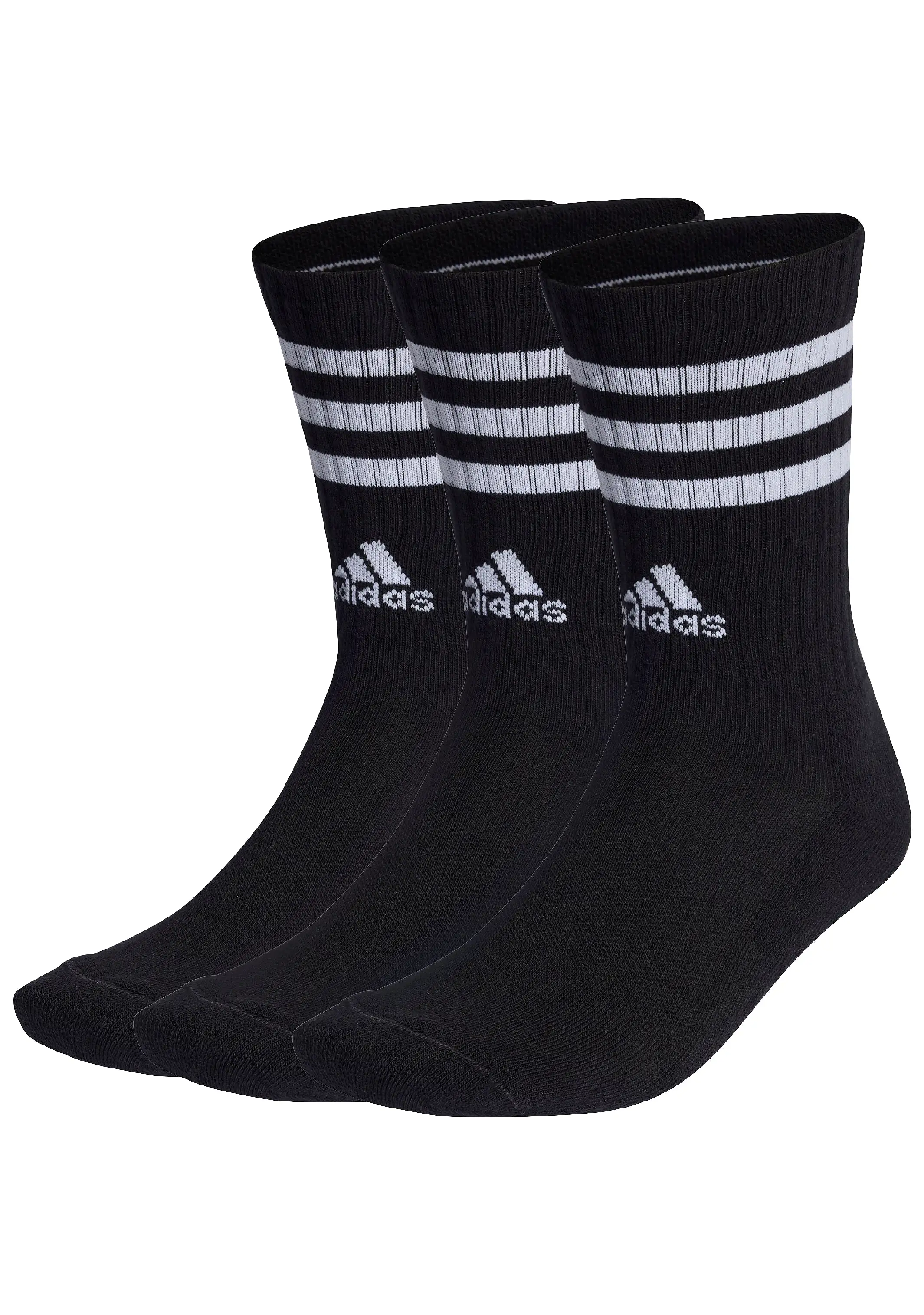 Adidas 3-Stripes Cushioned Crew Socks 3 Pairs <br> IC1321