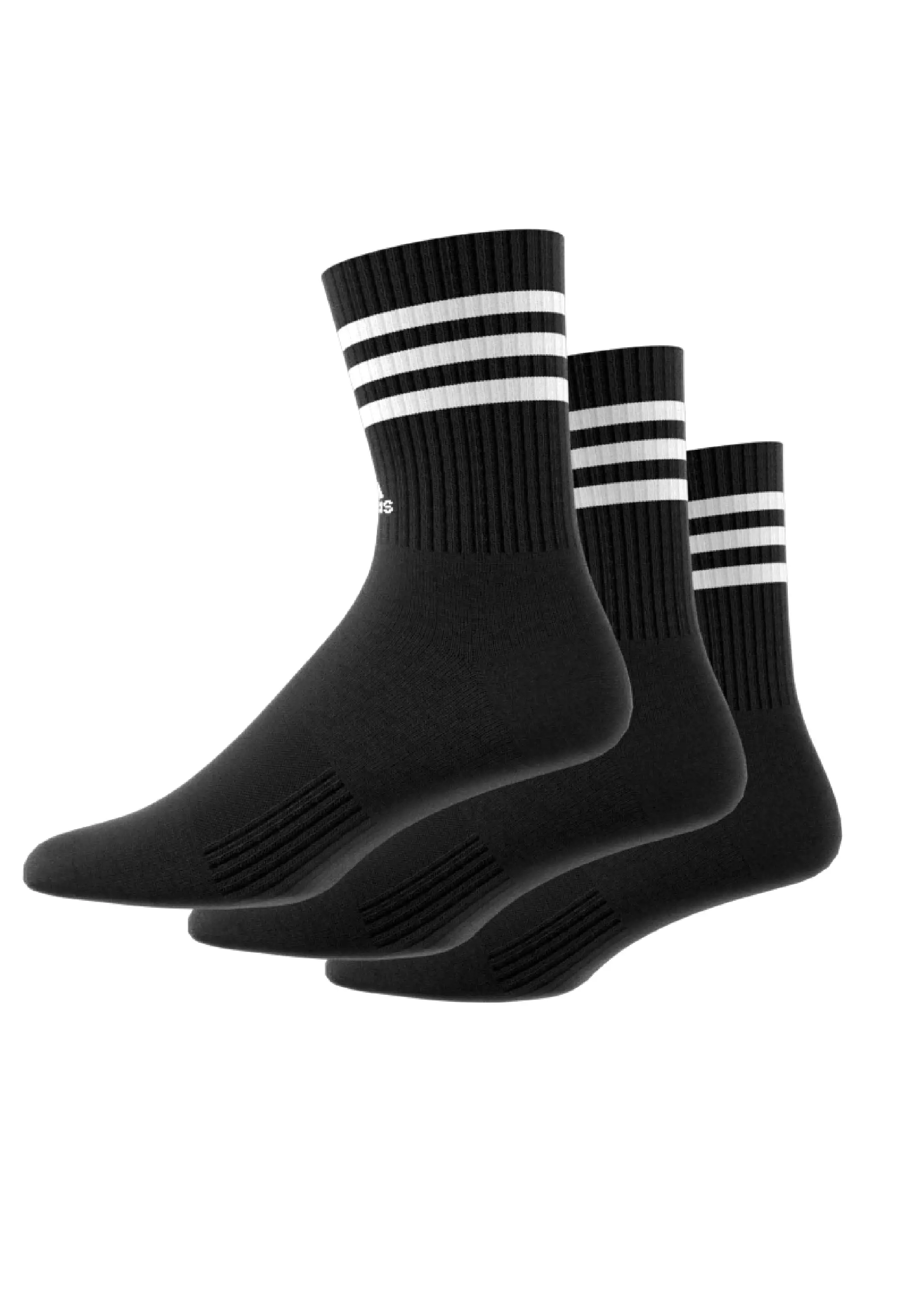 Adidas 3-Stripes Cushioned Crew Socks 3 Pairs <br> IC1321