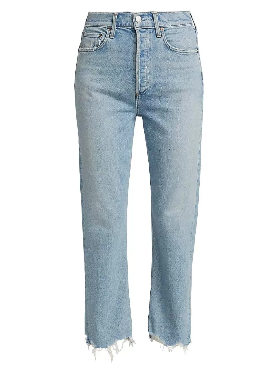 Agolde Riley High-Rise Straight-Leg Jeans