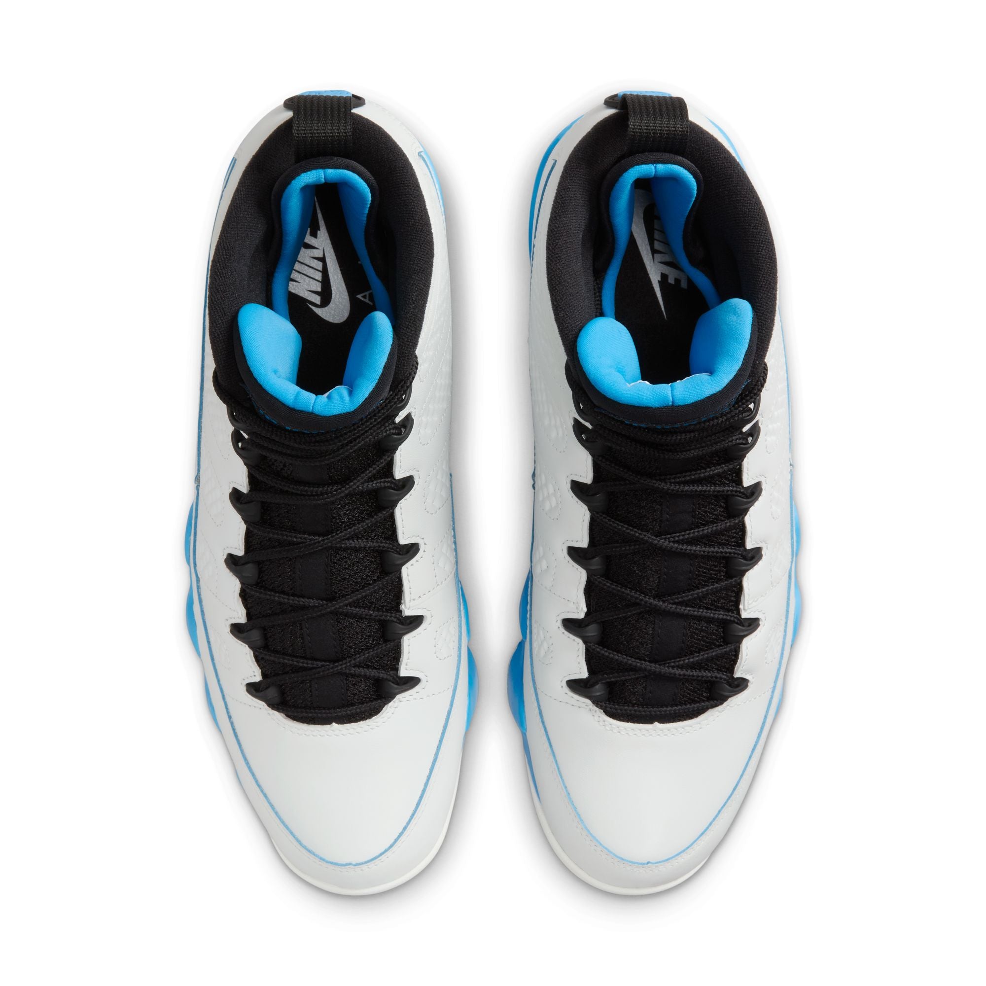 AIR JORDAN 9 RETRO GS - SUMMIT WHITE/BLACK-DK POWDER BLUE