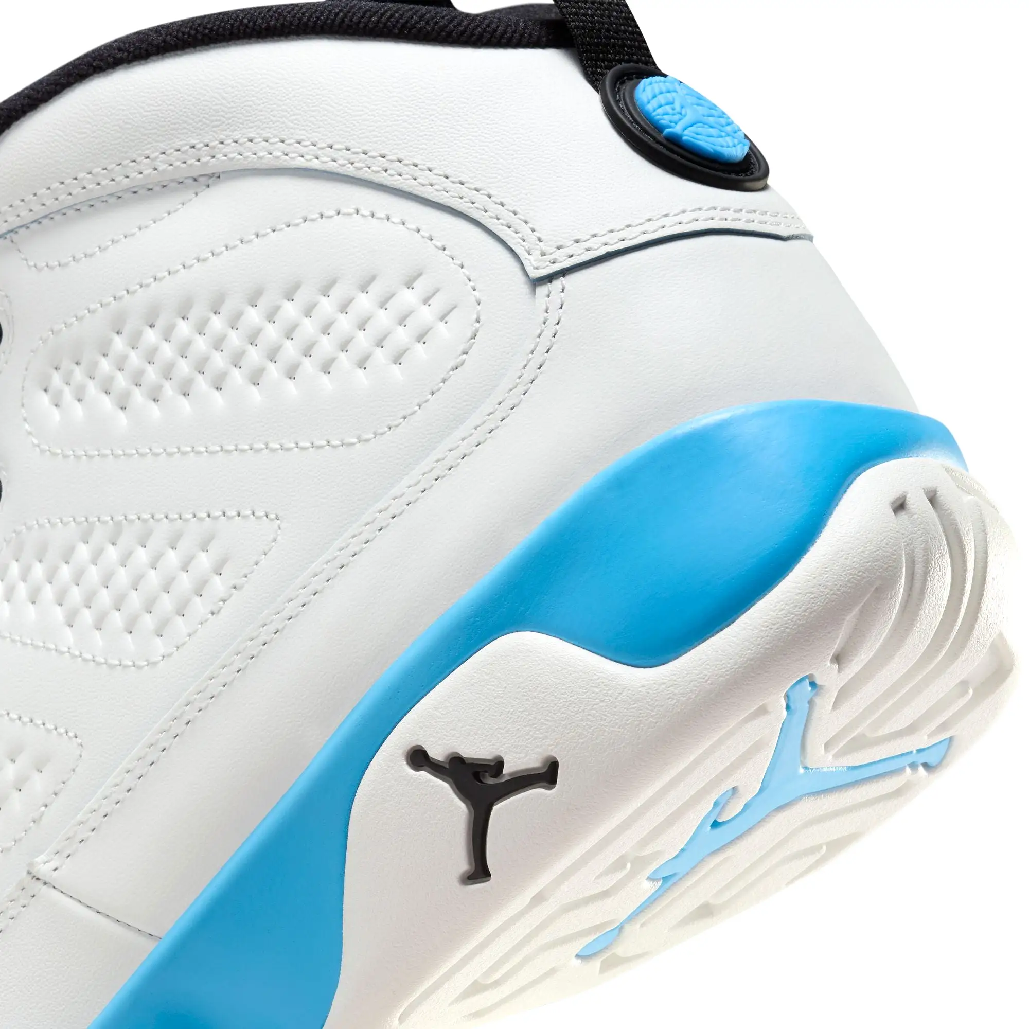 AIR JORDAN 9 RETRO GS - SUMMIT WHITE/BLACK-DK POWDER BLUE