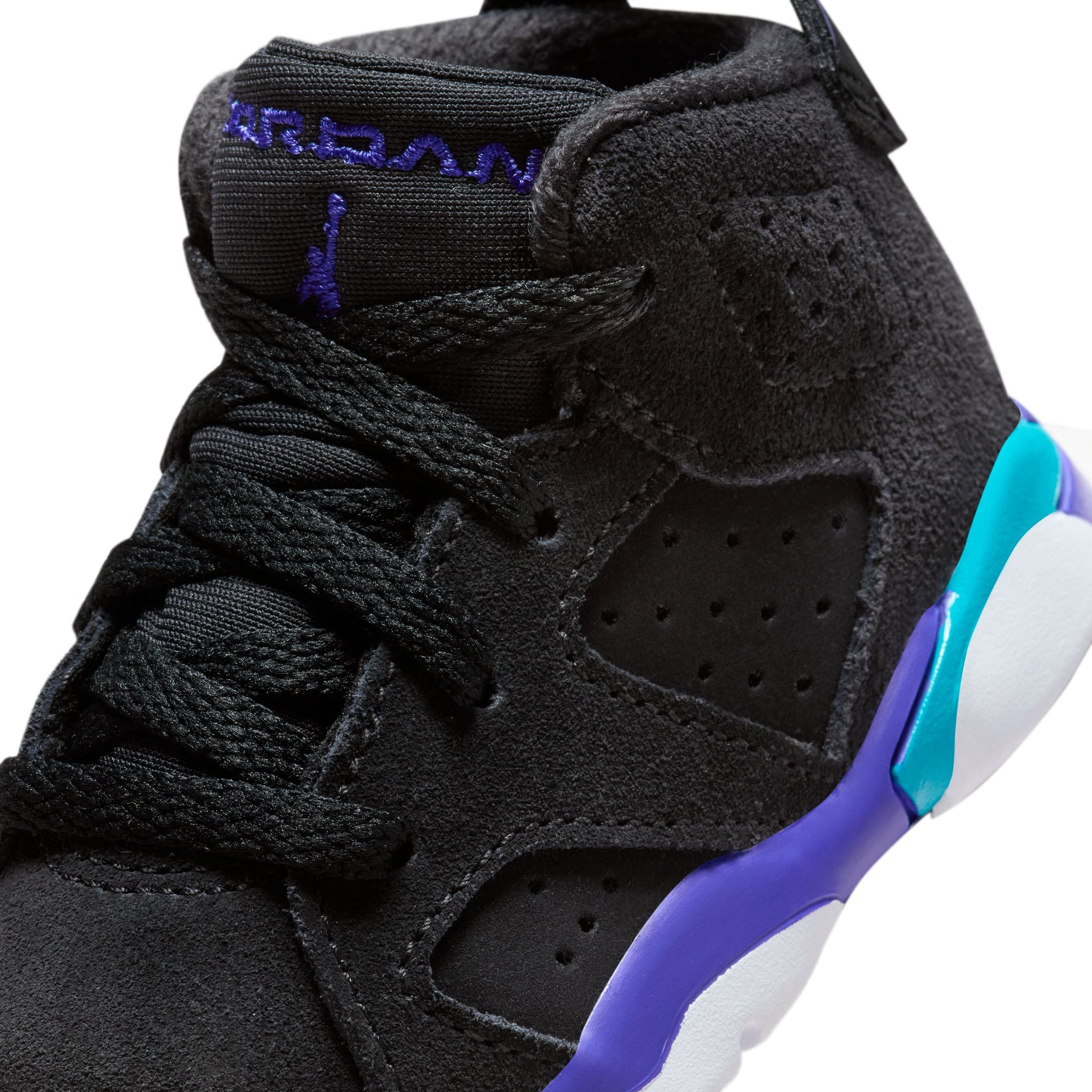 AIR JORDAN JORDAN 6 RETRO TD - BLACK/BRIGHT CONCORD-AQUATONE