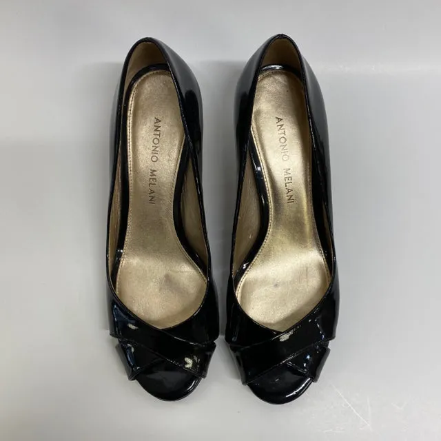 Antonio Melani Women's Size 6 Black Solid Open Toe Shoes