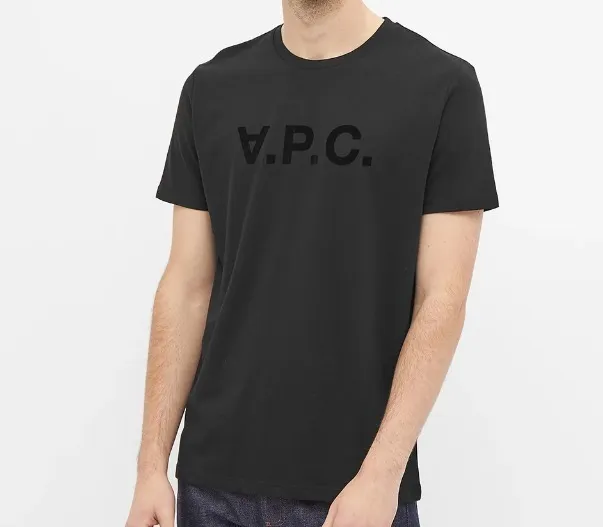 A.P.C.  |Crew Neck Stripes Unisex Street Style Cotton Short Sleeves