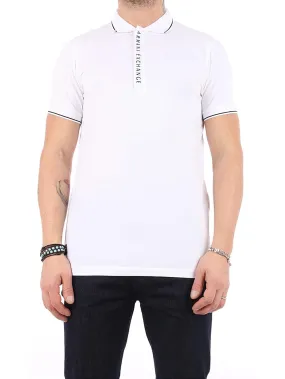 Armani Exchange Polo Uomo 8nzf71 Zjh2z Bianco