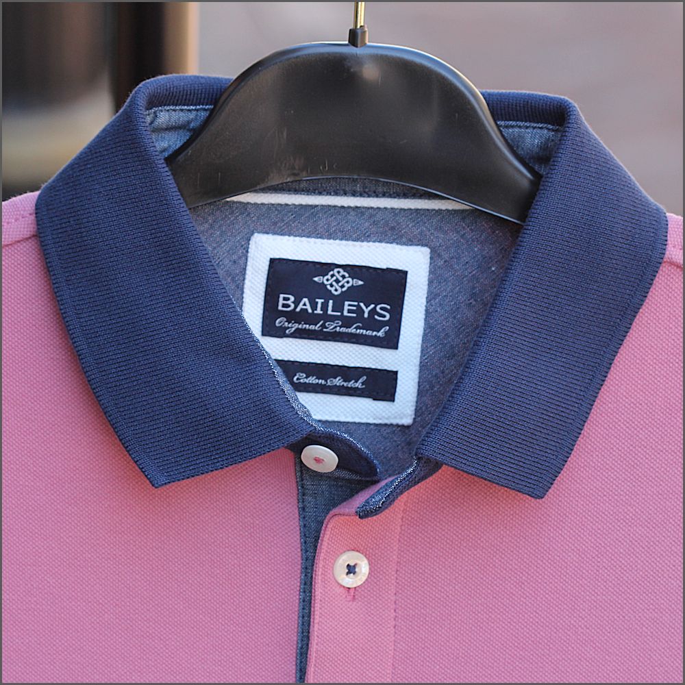 BAILEYS Salmon Pocket Polo Shirt*