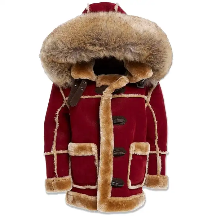 Boys Jordan Craig Denali Shearling Jacket (Burgundy) 91620B