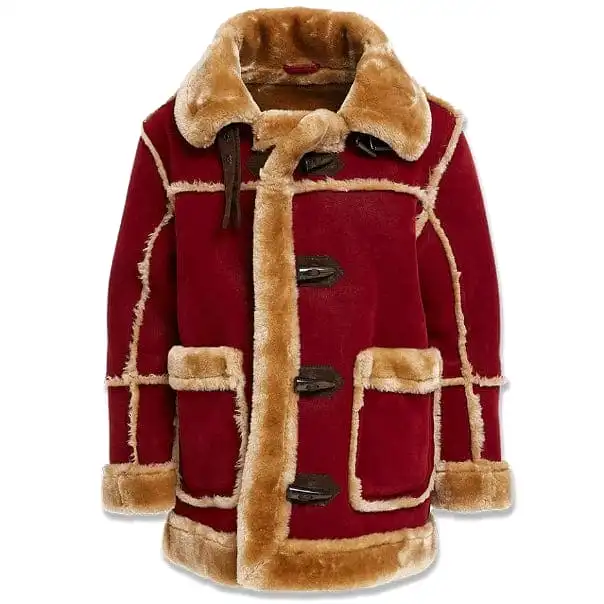 Boys Jordan Craig Denali Shearling Jacket (Burgundy) 91620B