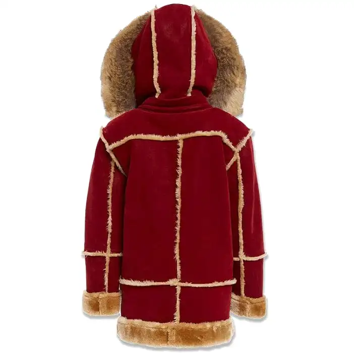 Boys Jordan Craig Denali Shearling Jacket (Burgundy) 91620B