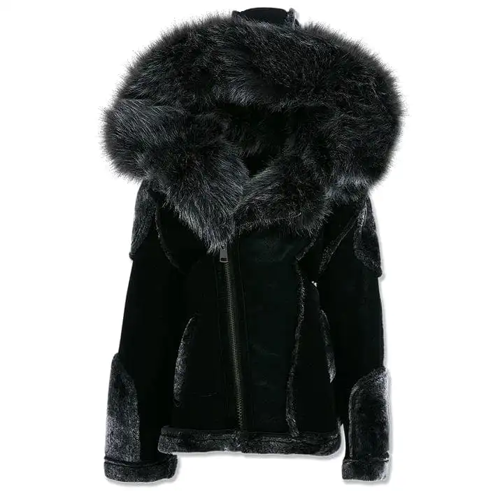 Boys Jordan Craig El Jefe Shearling Moto Jacket (Black) 91625B