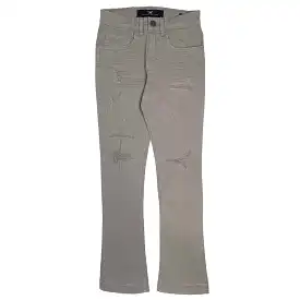 Boys Jordan Craig Martin Stacked Tribeca Twill Pants (Light Grey) JTF956RB