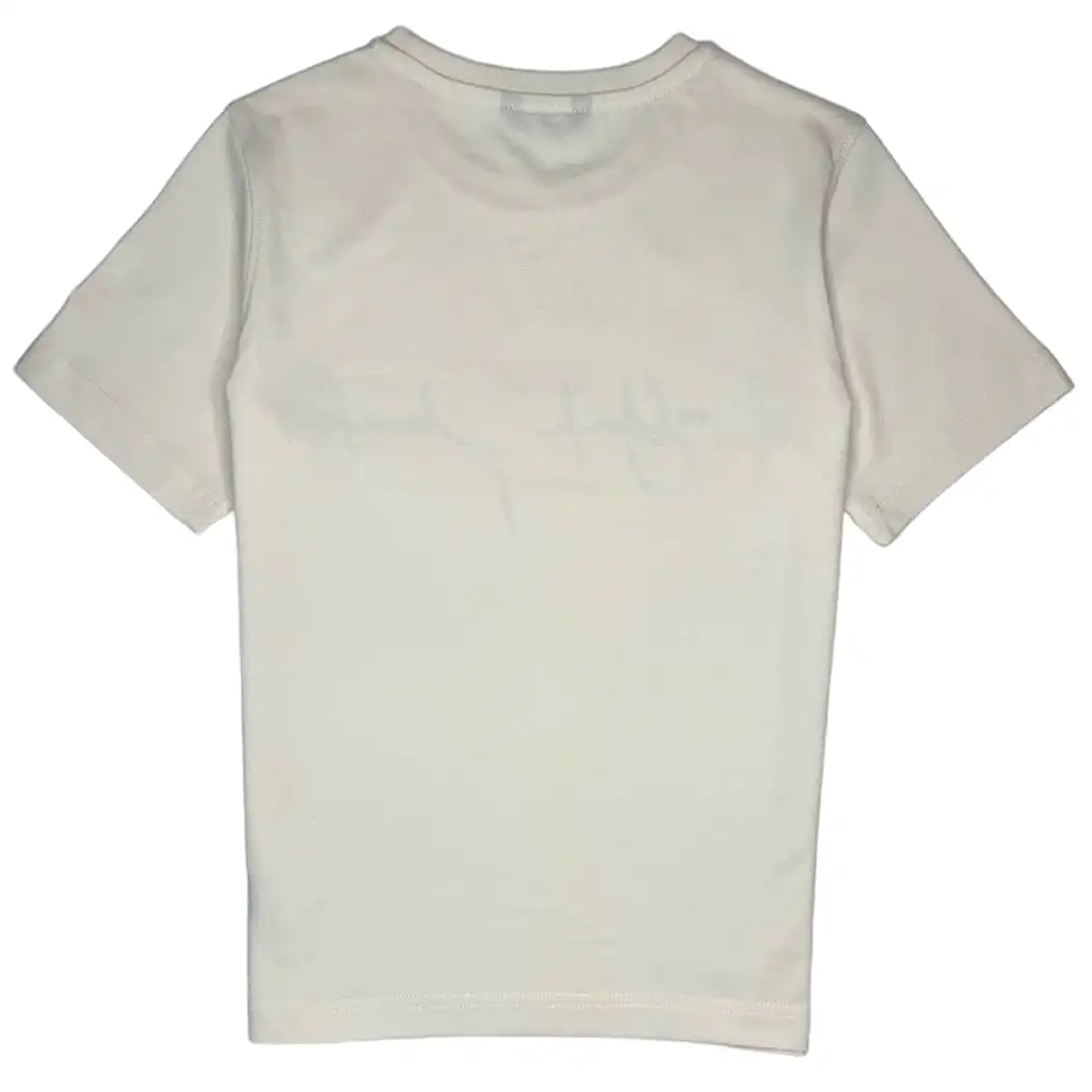 Boys Jordan Craig See You In Paradise Script Tee (Pearl) 9091AB