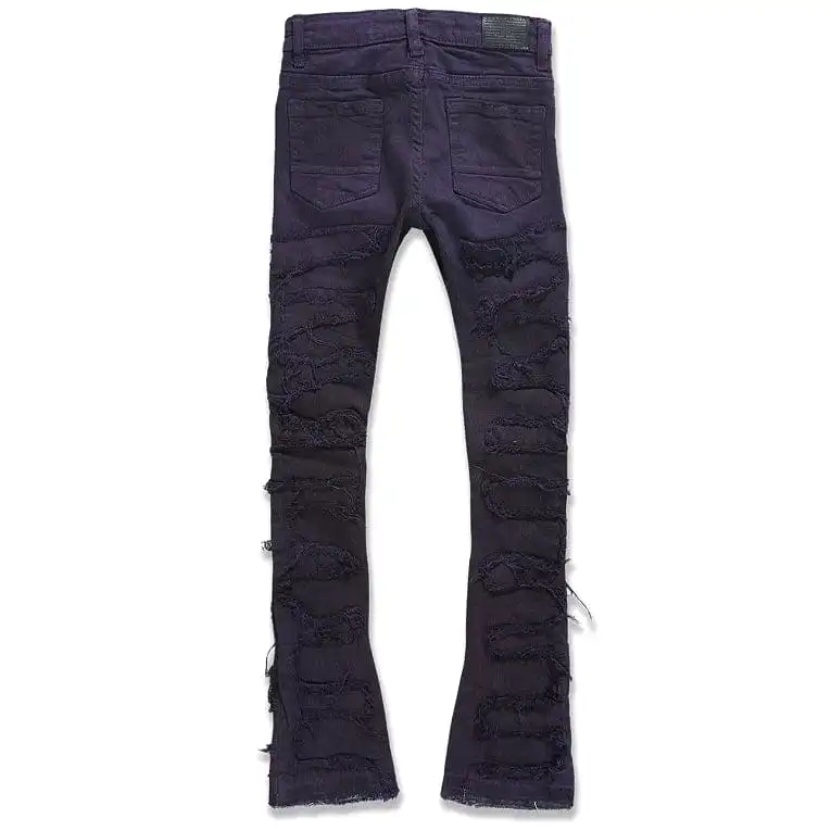 Boys Jordan Craig Stacked Oasis Denim (Purple) JTF1131B