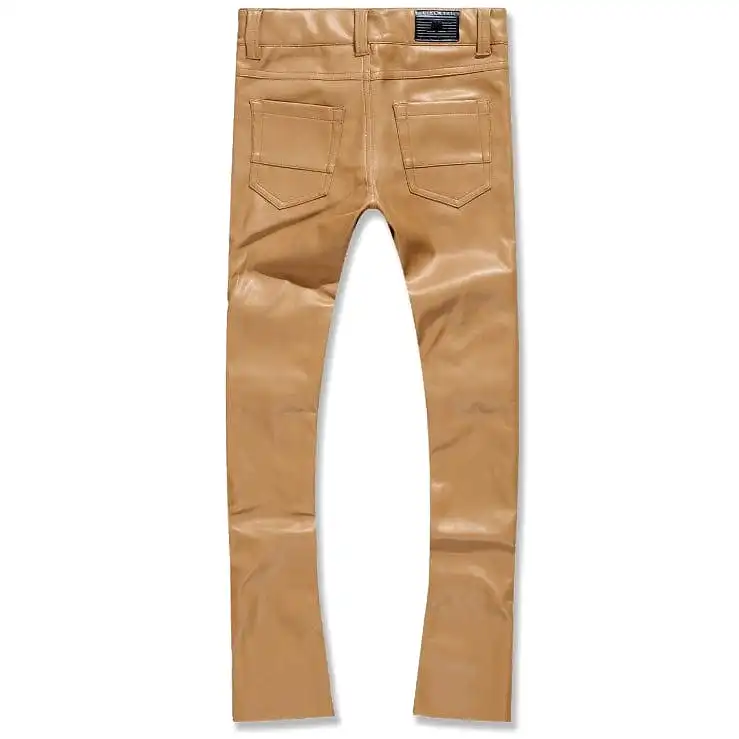 Boys Jordan Craig Stacked Thriller Pants (Mocha) JRF1139B