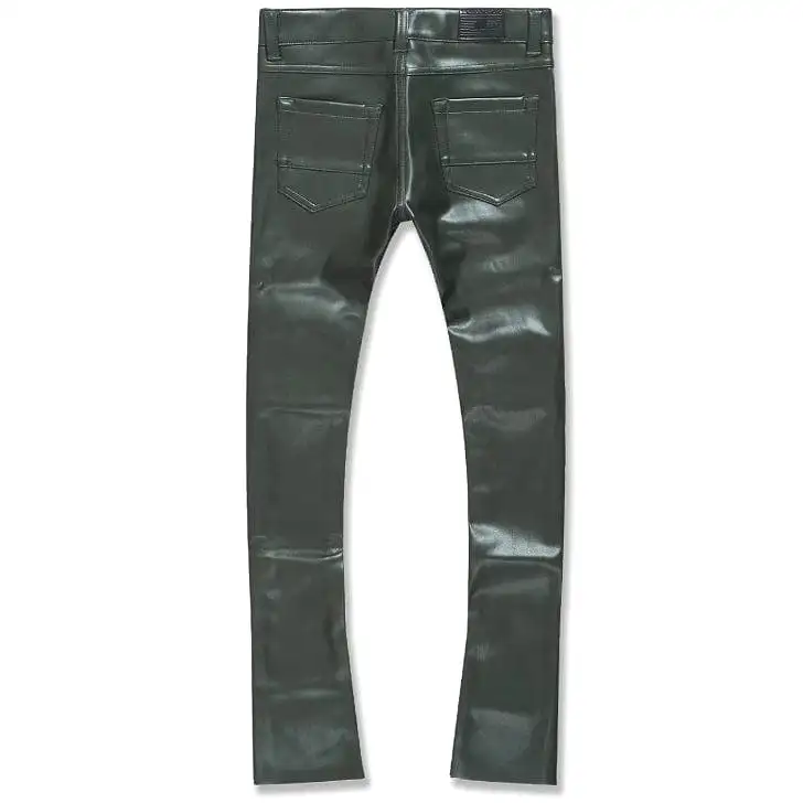 Boys Jordan Craig Stacked Thriller Pants (Olive) JRF1139B