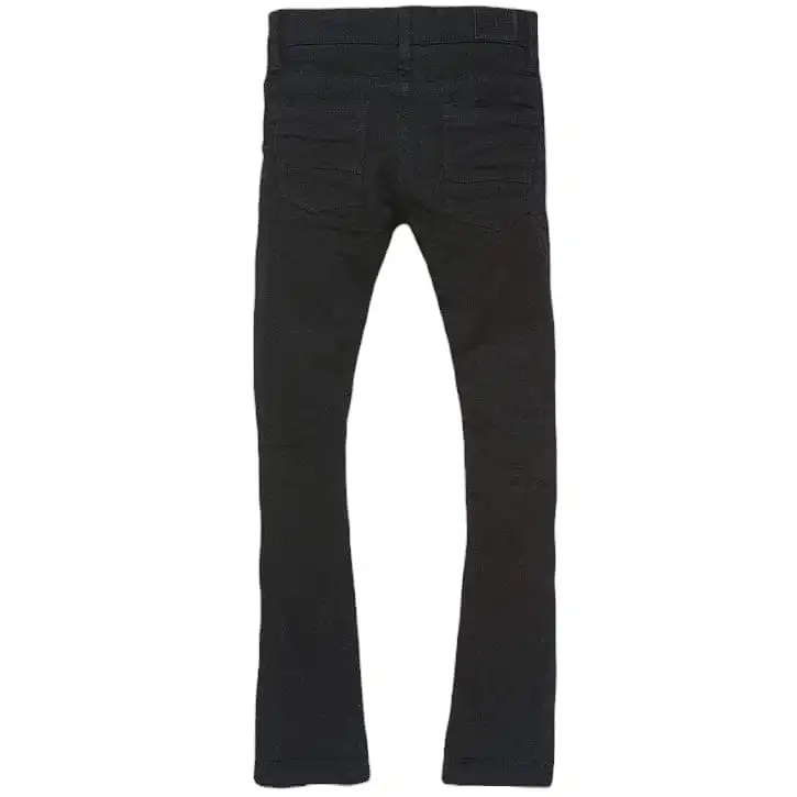 Boys Jordan Craig Stacked Tribeca Twill Pants (Black) JTF960RB