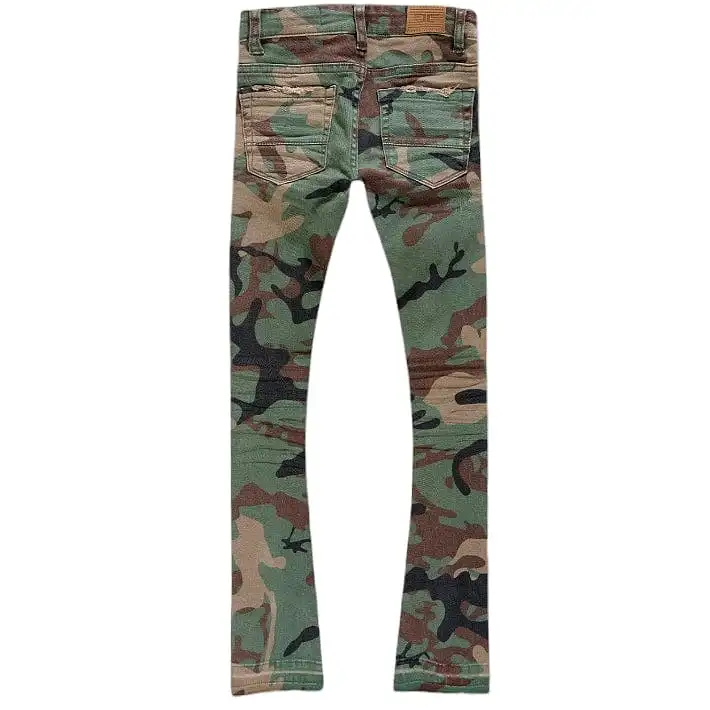 Boys Jordan Craig Stacked Tribeca Twill Pants (Vintage Camo) JTF960RCB