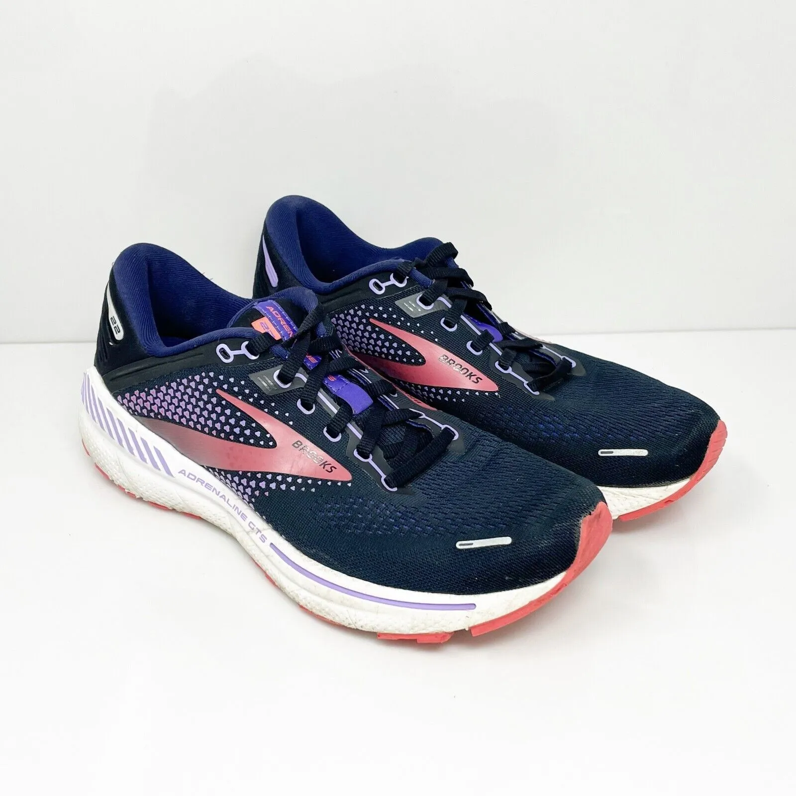 Brooks Womens Adrenaline GTS 22 1203531B080 Blue Running Shoes Sneakers Size 10B