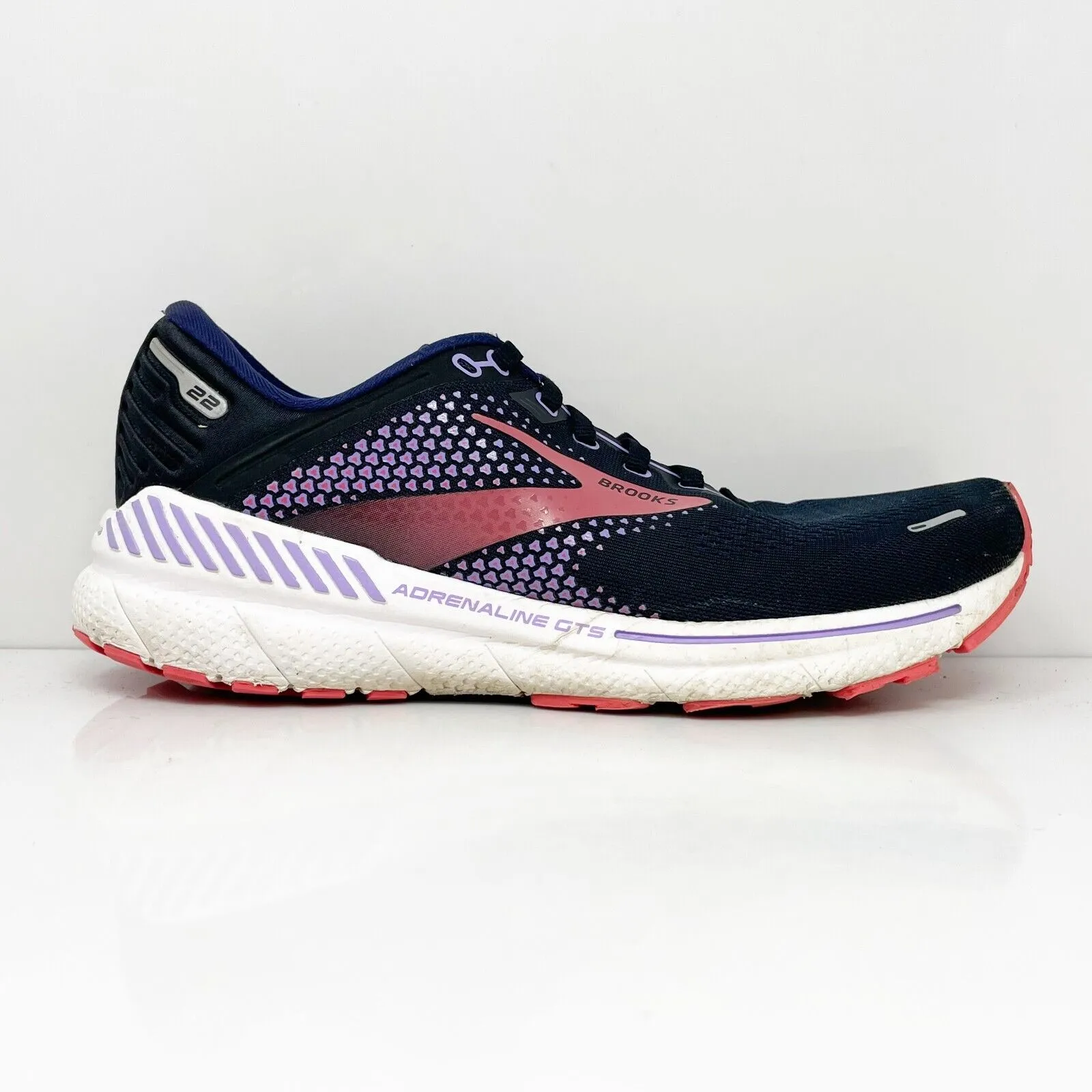 Brooks Womens Adrenaline GTS 22 1203531B080 Blue Running Shoes Sneakers Size 10B