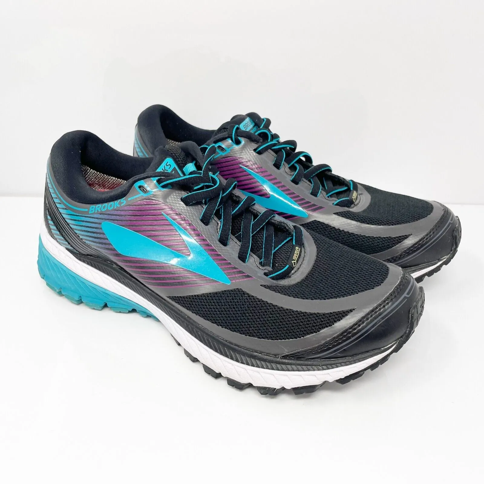 Brooks Womens Ghost 10 1202451B089 Black Running Shoes Sneakers Size 7.5 B