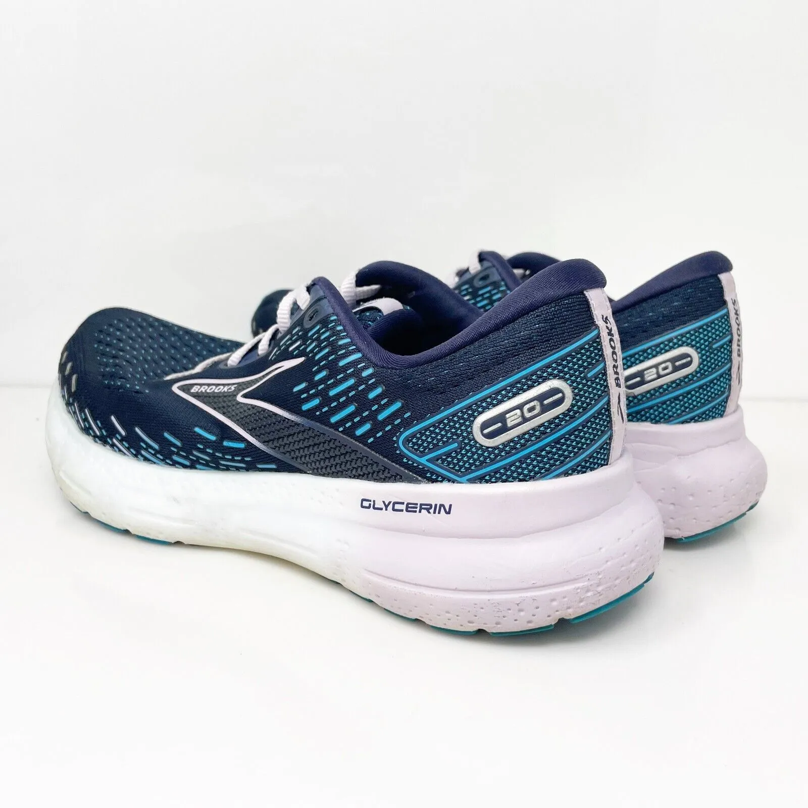 Brooks Womens Glycerin 20 1203691B499 Blue Running Shoes Sneakers Size 8.5 B