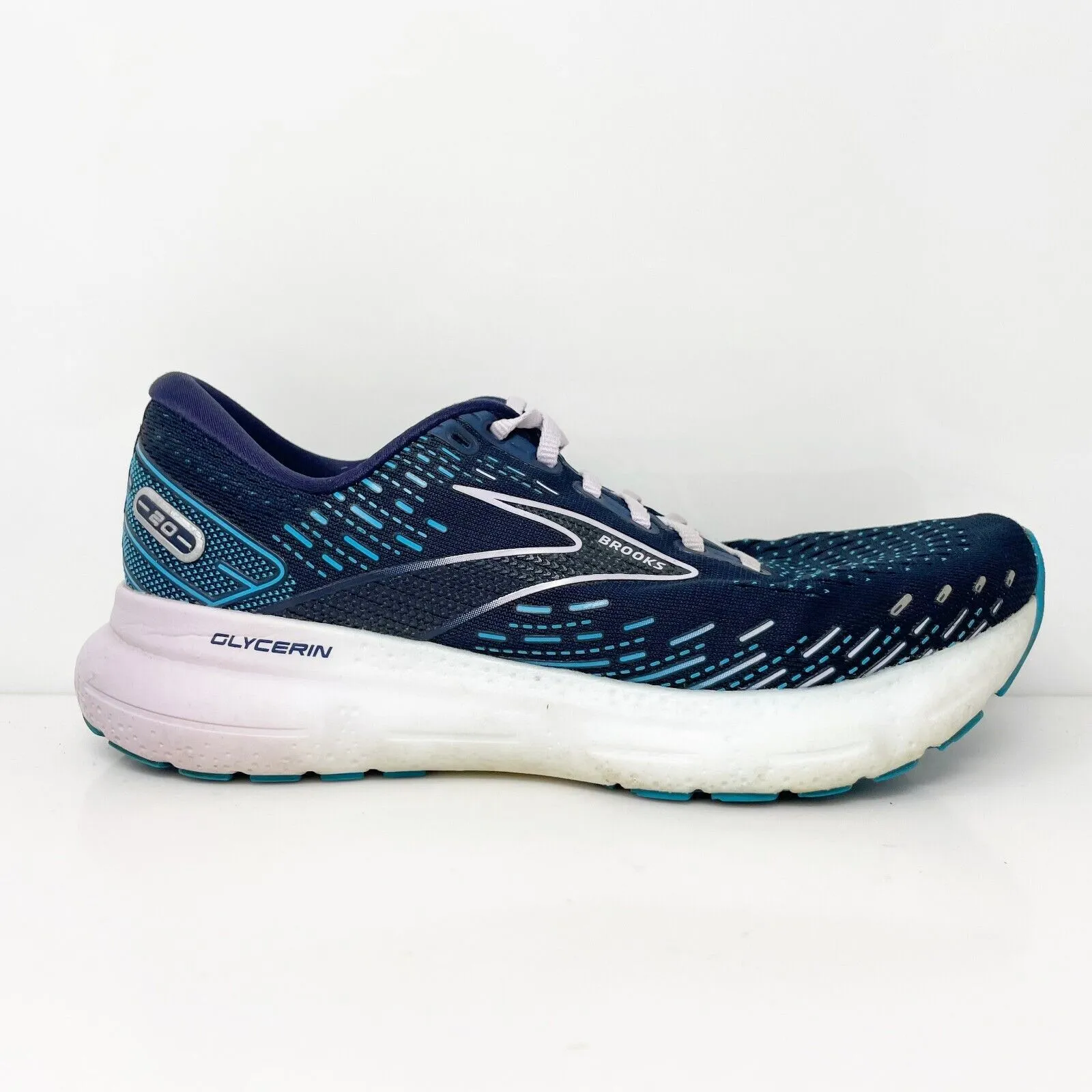 Brooks Womens Glycerin 20 1203691B499 Blue Running Shoes Sneakers Size 8.5 B