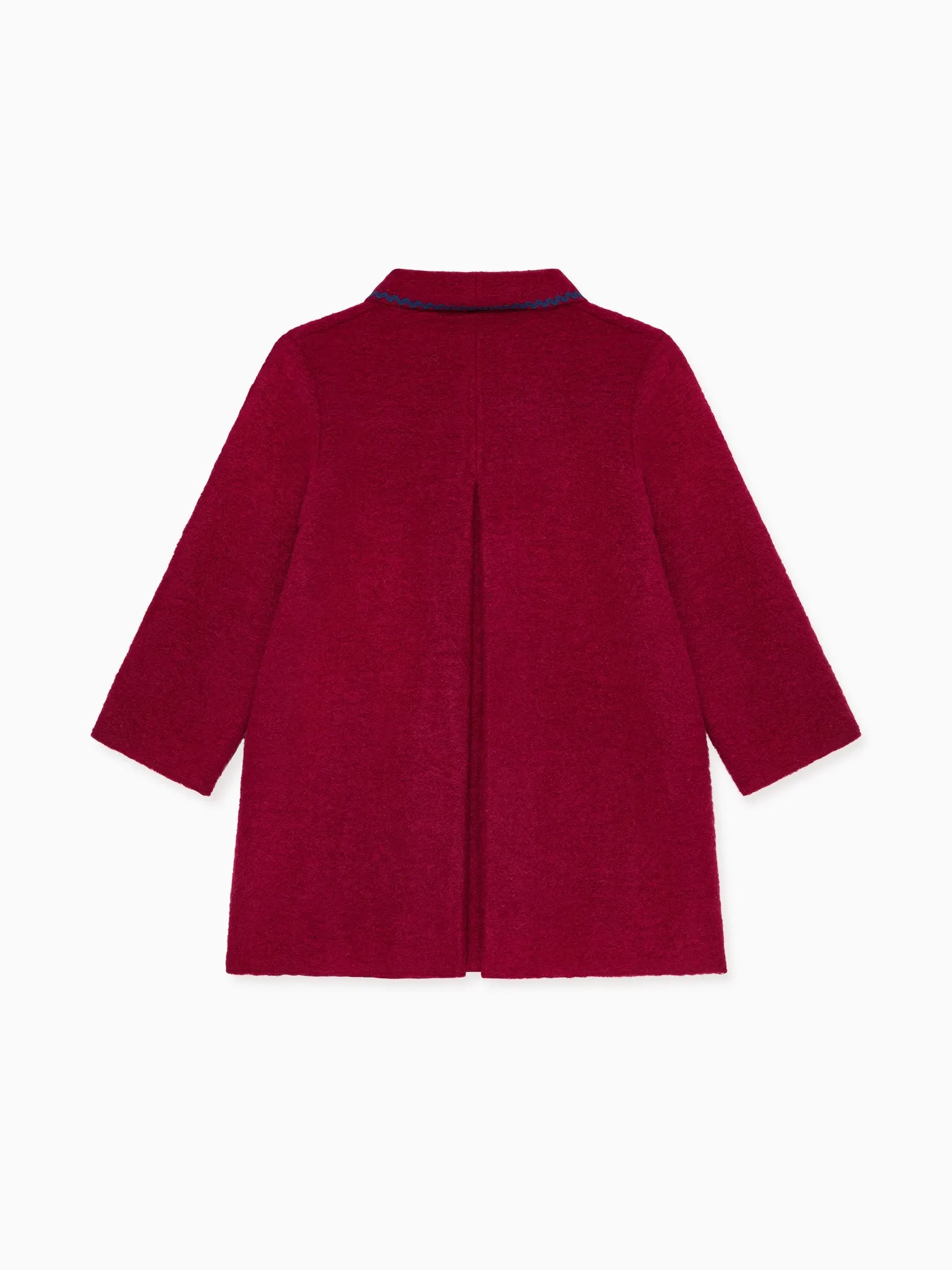 Burgundy Henrietta Girl Coat