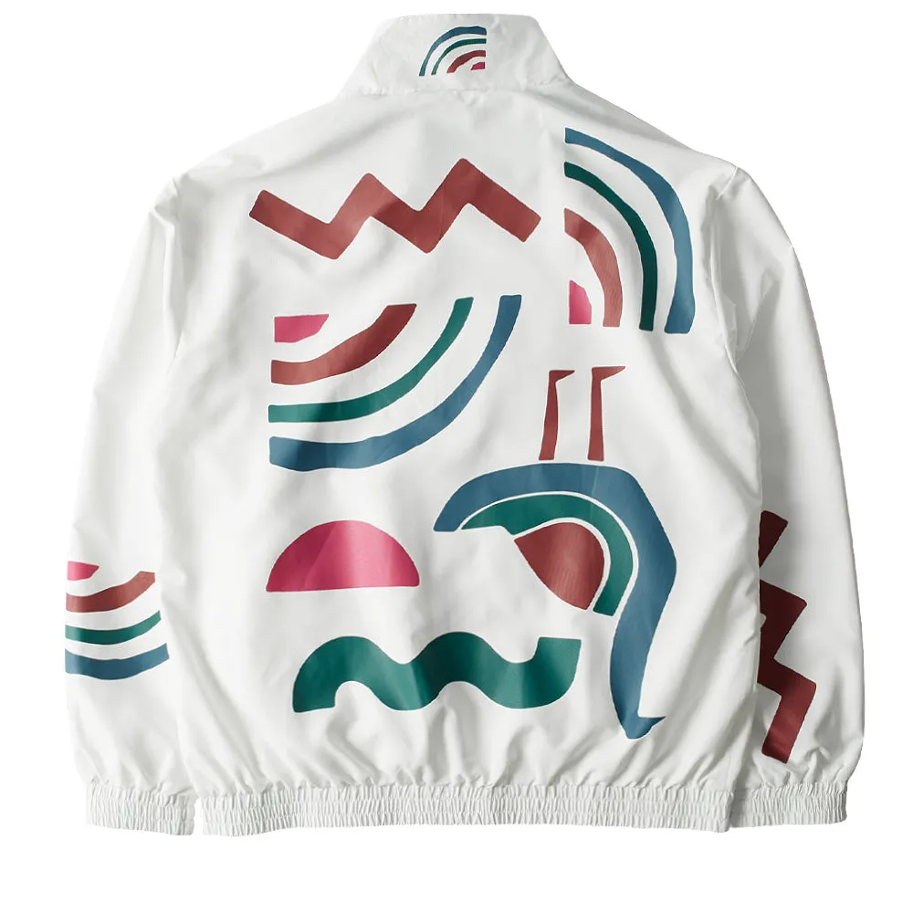 BY PARRA TENNIS MAYBE? TRACK JACKET // WHITE