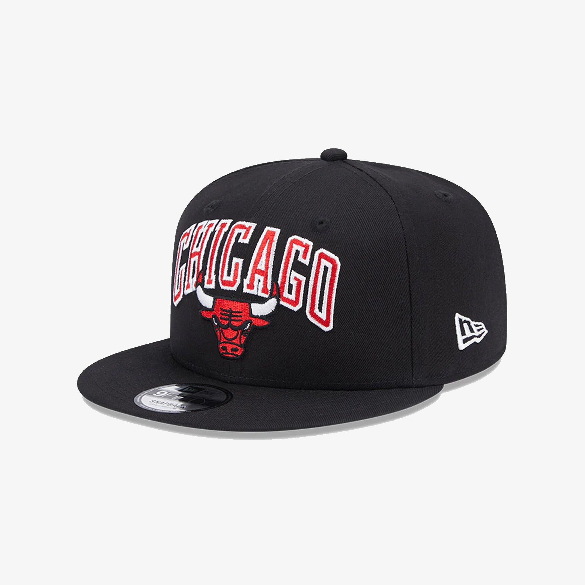 CHICAGO BULLS NBA PATCH BLACK 9FIFTY SNAPBACK CAP 'BLACK'