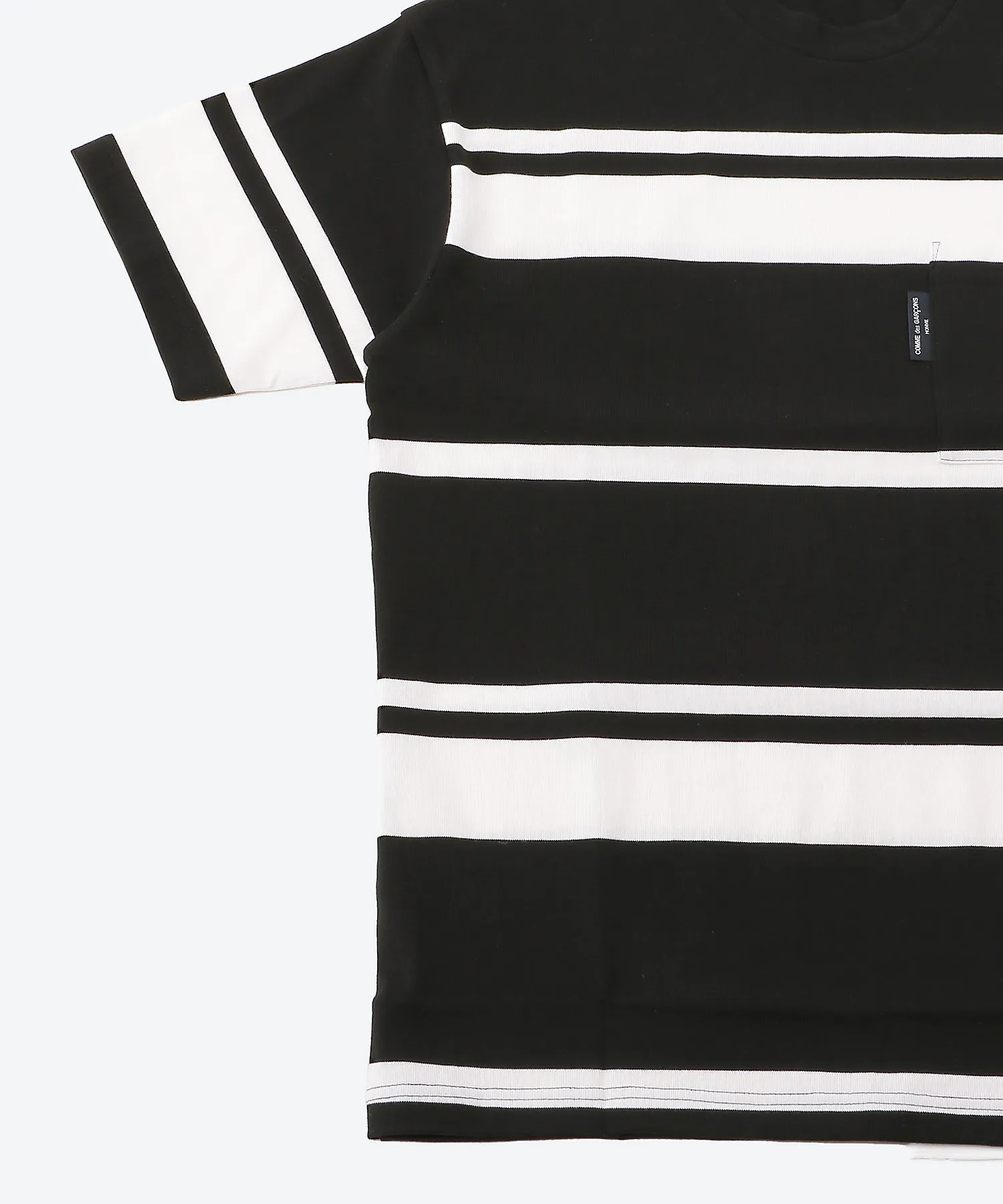 COMME des GARCONS  |Crew Neck Stripes Cotton Short Sleeves Designers