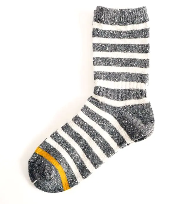 Crew Socks | Cotton | Grey Stripes