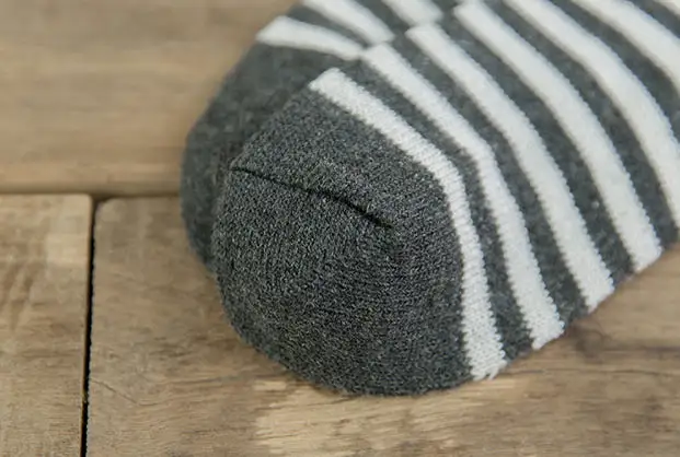 Crew Socks | Cotton | Grey Stripes