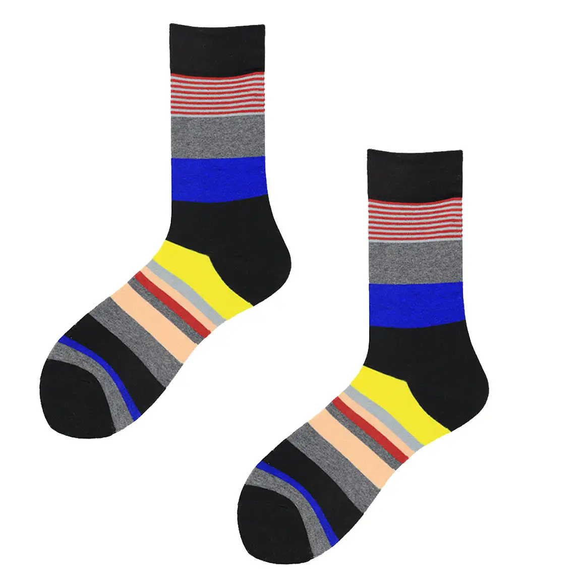 Crew Socks | Funky Socks | Multicolor Stripes