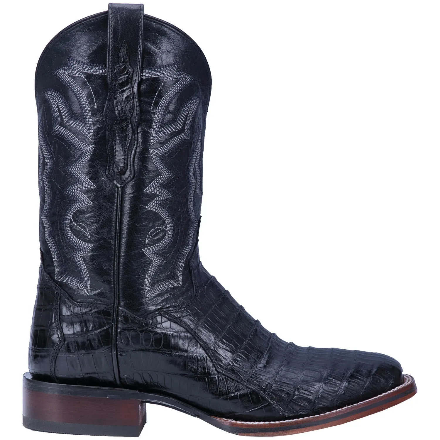 Dan Post Caiman Kingsly Western Black Leather Boots Men DP4805