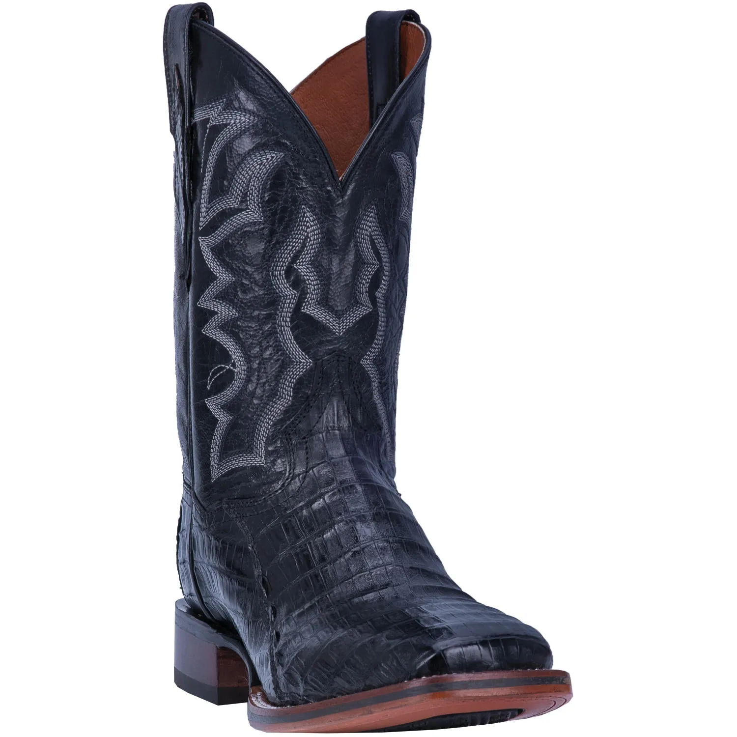 Dan Post Caiman Kingsly Western Black Leather Boots Men DP4805