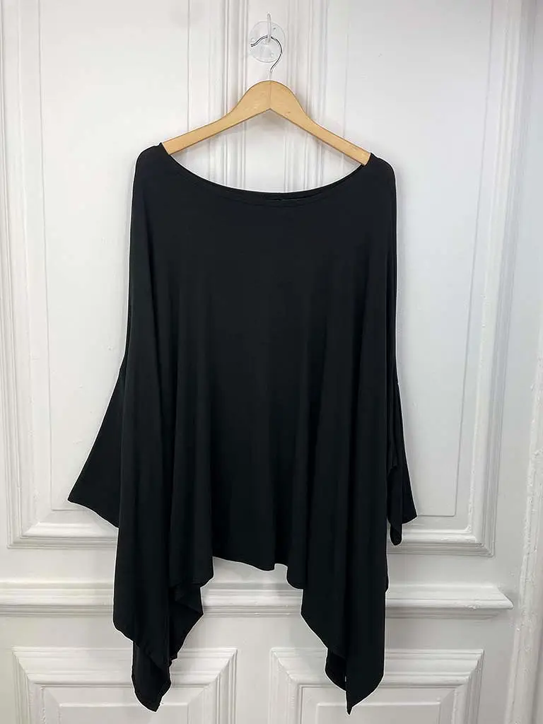 Dawny Jersey Top - Black