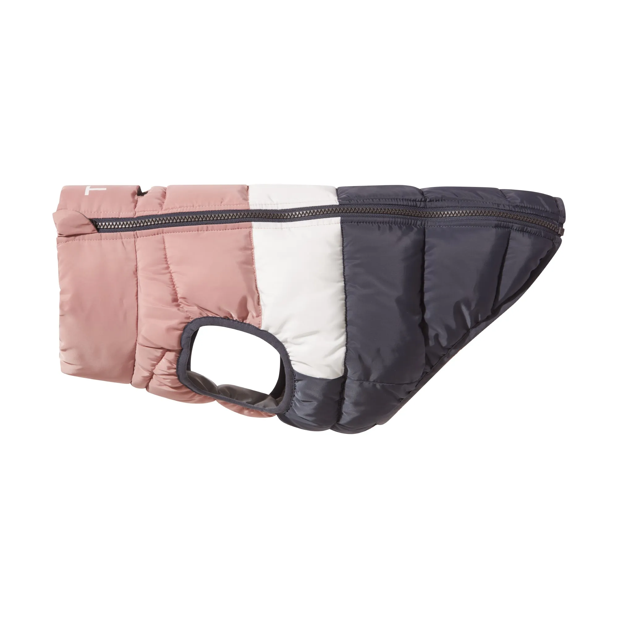 Fetch Padded Dog Coat S - Faded Pink/Ice Grey/Washed Blue