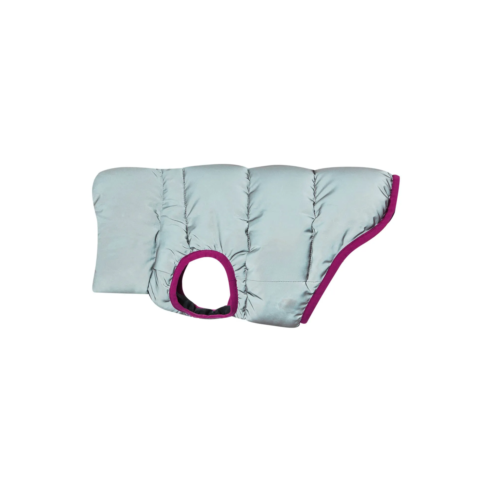 Fetch Padded Dog Coat XS - Purple Berry/Dark Indigo/Optic White