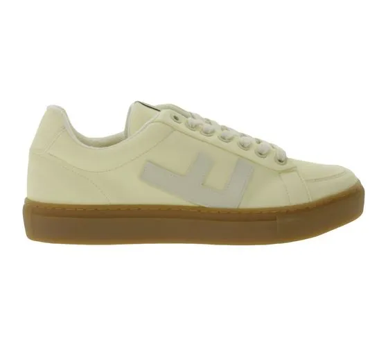 FLAMINGOS LIFE Classic 70`s city shoes vegan low-top sneakers Made in Spain FW21C7VANIVOCAR cream/brown