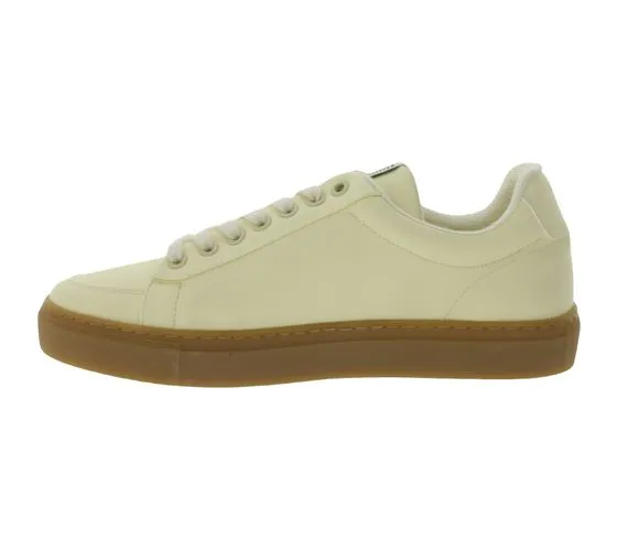 FLAMINGOS LIFE Classic 70`s city shoes vegan low-top sneakers Made in Spain FW21C7VANIVOCAR cream/brown