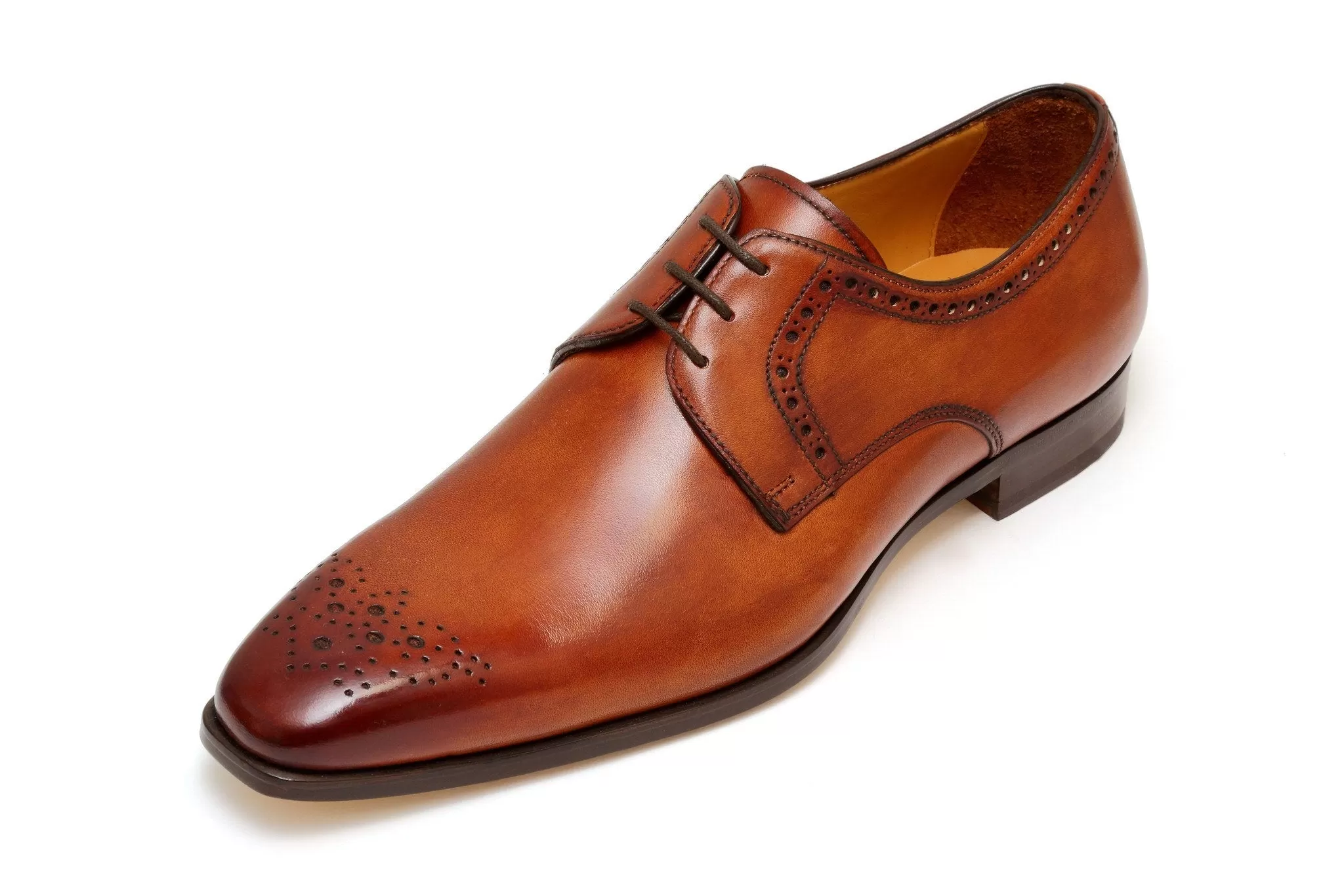 Francesco Benigno Italian Derby Shoes - Honey