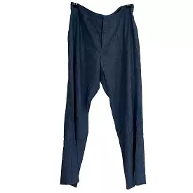 Isabel Marant Etoile Blue Linen Mis Straight Leg Trousers M