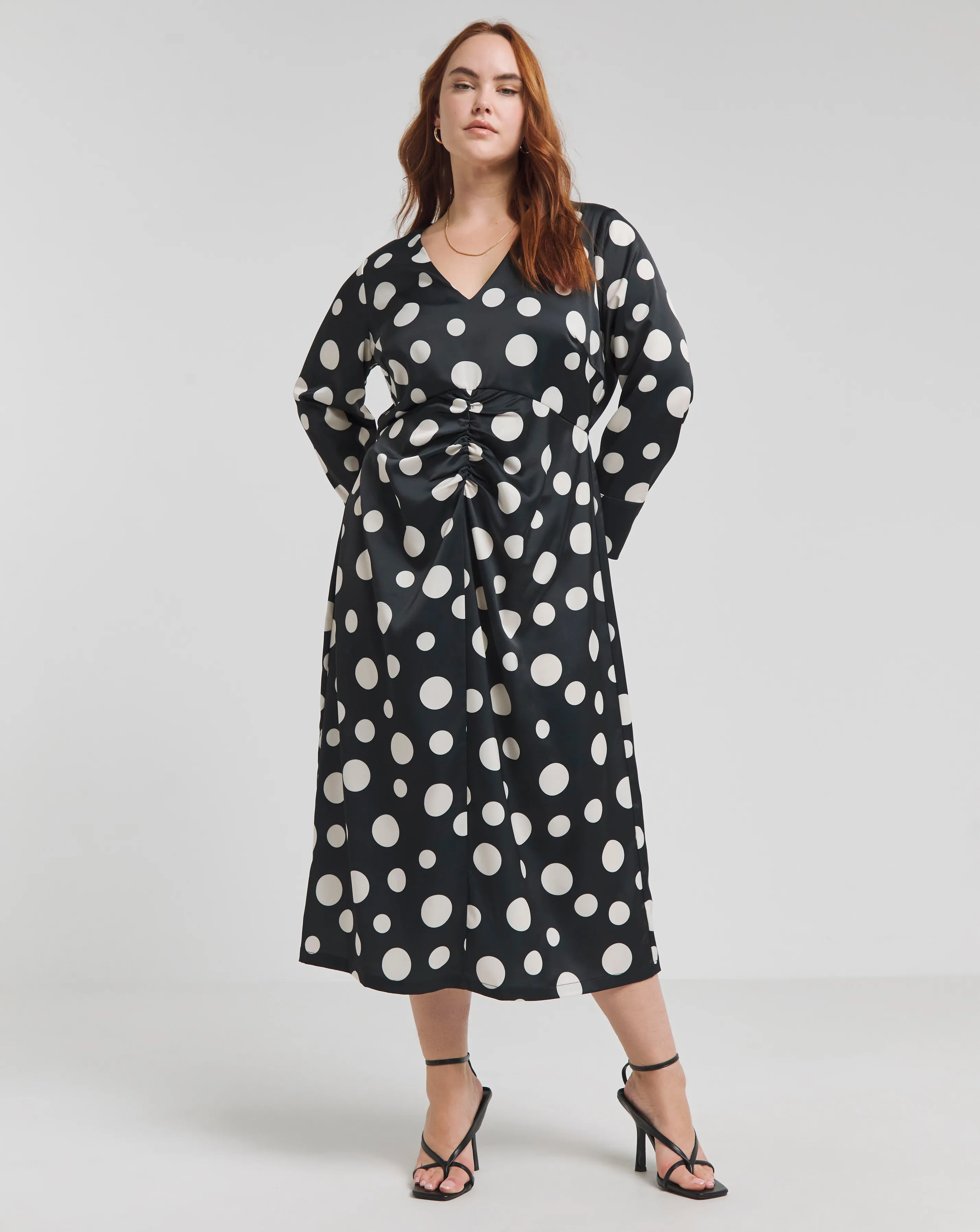 Joanna Hope Ruched Front Midi Dress | Simply Be