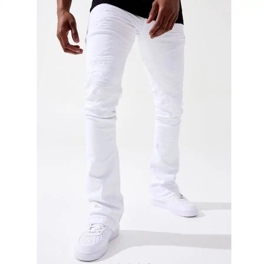 Jordan Craig Theo Stacked Tribeca Twill Denim Jean (White) JRF955R