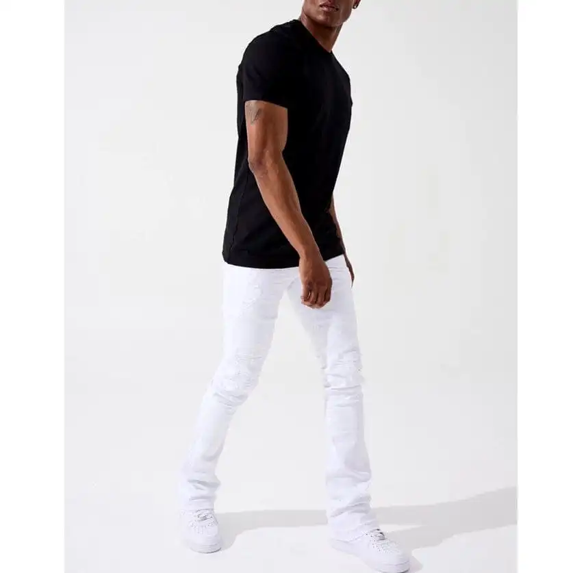 Jordan Craig Theo Stacked Tribeca Twill Denim Jean (White) JRF955R