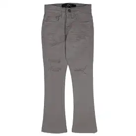 Kids Jordan Craig Martin Stacked Tribeca Twill Pants (Light Grey) JTF956RK