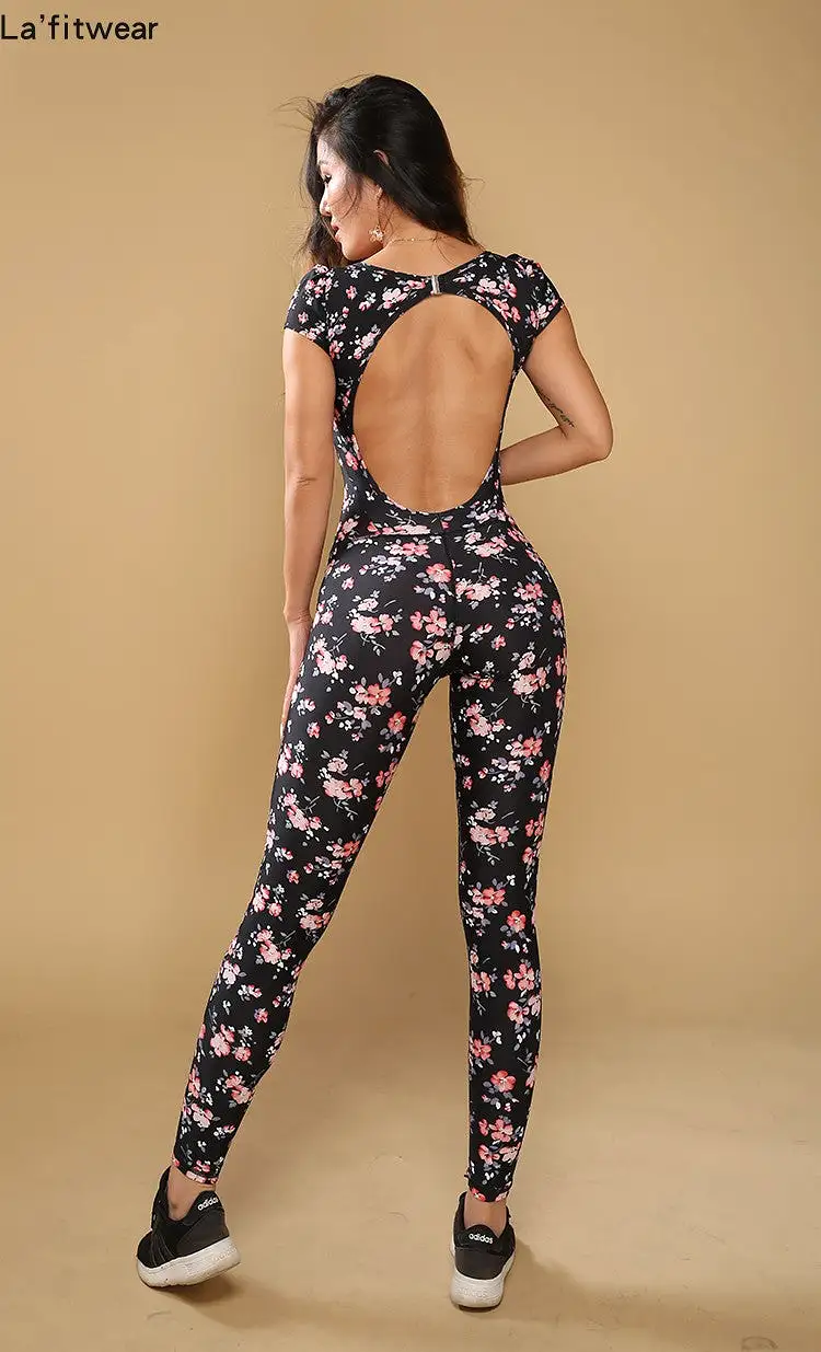 La Fitwear Jumpsuit Garden Black