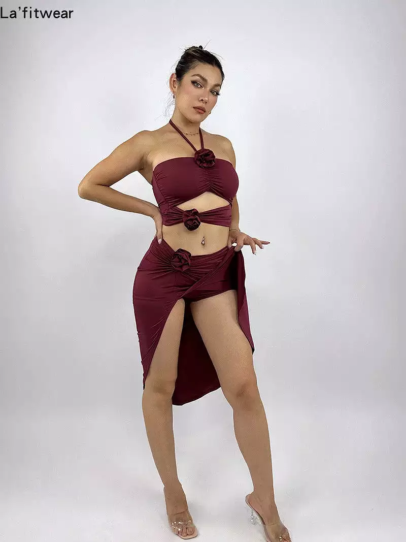 La Fitwear Set Rose Obsession Burgundy